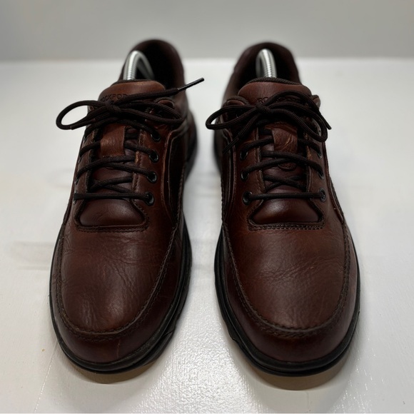 Men's Rockport Eureka Brown Leather Walking Shoes K71201 (Size 9.5) - Picture 3 of 12
